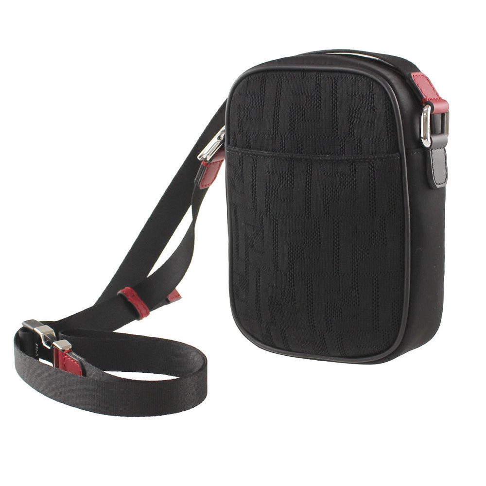 Fendi Shoulder Bag Mini Monogram Black